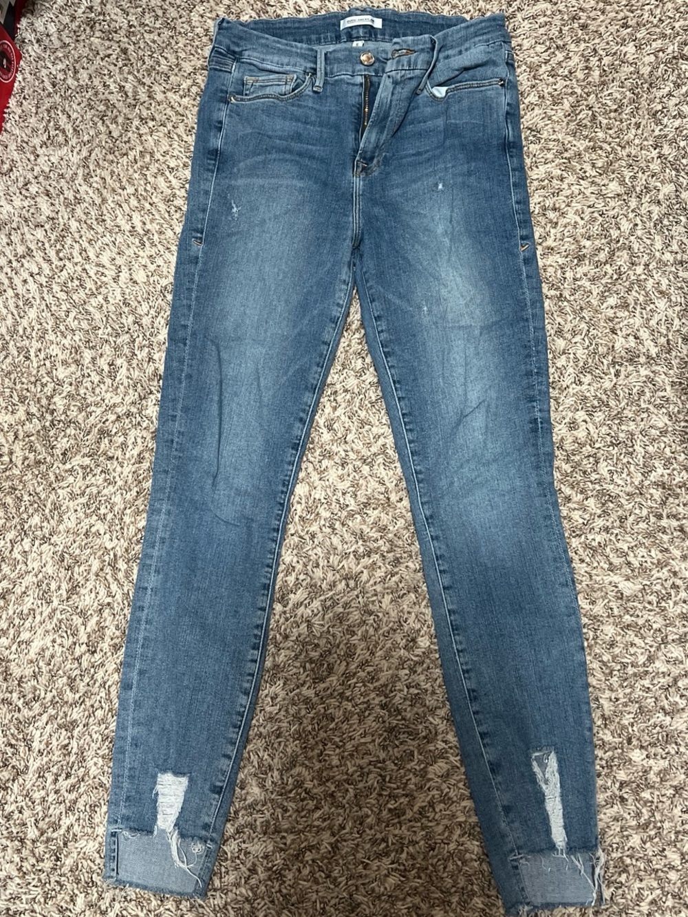 Good American Medium Blue Distressed Skinny Jeans